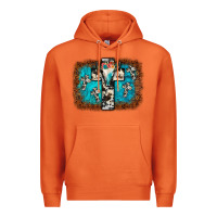Carrot bull skull cross backgraund Premium Hoodie - JahusDesignShop