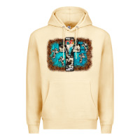 Pina Colada bull skull cross backgraund Premium Hoodie - JahusDesignShop