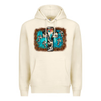 Tofu bull skull cross backgraund Premium Hoodie - JahusDesignShop