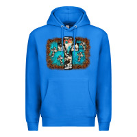 True Royal bull skull cross backgraund Premium Hoodie - JahusDesignShop