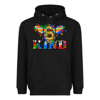 Black bee kind autism Heavyweight Hoodie - Zillion Design Studio