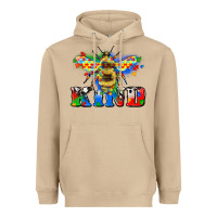 Mushroom bee kind autism Heavyweight Hoodie - Zillion Design Studio