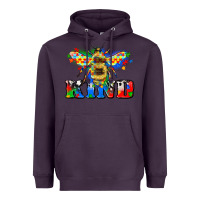 Plum bee kind autism Heavyweight Hoodie - Zillion Design Studio
