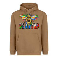 Toasted Coconut bee kind autism Heavyweight Hoodie - Zillion Design Studio