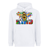 White bee kind autism Heavyweight Hoodie - Zillion Design Studio