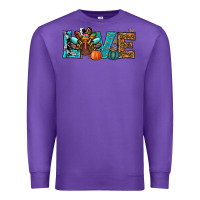 Purple love thanksgivings turkey Premium Sweatshirt - RanaPortraitStore