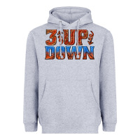 Heather Grey 3 up 3 down basketball Heavyweight Hoodie - texasbilliewilder