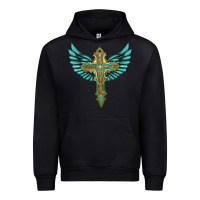 Black wing cross Urban Hoodie - Artiststas