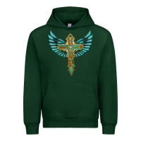 Forest Green wing cross Urban Hoodie - Artiststas