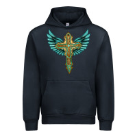 Navy wing cross Urban Hoodie - Artiststas