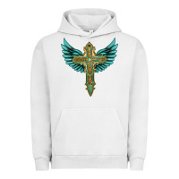 Pigment Lunar Rock wing cross Urban Hoodie - Artiststas