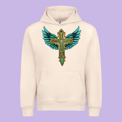 Wing Cross Urban Hoodie Designed By Artiststas