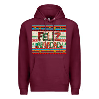 Burgundy feliz navidad spanish christmas Premium Hoodie - Jasminsmagicworld