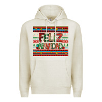 Oatmeal Heather feliz navidad spanish christmas Premium Hoodie - Jasminsmagicworld