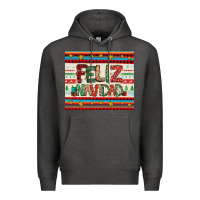 Charcoal Heather feliz navidad spanish christmas Premium Hoodie - Jasminsmagicworld