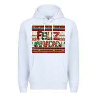 White feliz navidad spanish christmas Premium Hoodie - Jasminsmagicworld