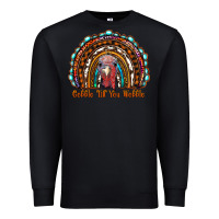 Black gobble till you wobble thanksgiving rainbow Premium Sweatshirt - RanaPortraitStore