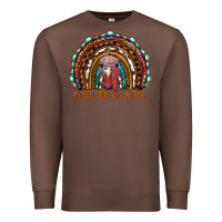 Chestnut gobble till you wobble thanksgiving rainbow Premium Sweatshirt - RanaPortraitStore