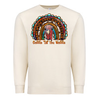 Sandshell gobble till you wobble thanksgiving rainbow Premium Sweatshirt - RanaPortraitStore