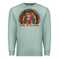 Seafoam gobble till you wobble thanksgiving rainbow Premium Sweatshirt - RanaPortraitStore