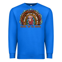 True Royal gobble till you wobble thanksgiving rainbow Premium Sweatshirt - RanaPortraitStore