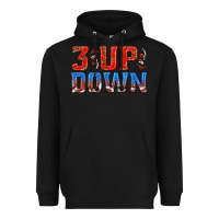 Black 3 up 3 down football Heavyweight Hoodie - texasbilliewilder