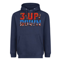 Navy 3 up 3 down football Heavyweight Hoodie - texasbilliewilder