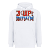 White 3 up 3 down football Heavyweight Hoodie - texasbilliewilder