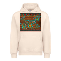 Sandshell western thunderbird and arrow with aztec leopard Urban Hoodie - Artiststas