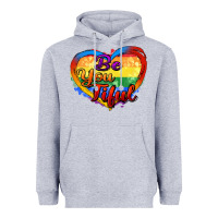 Heather Grey be you tiful Heavyweight Hoodie - Zillion Design Studio