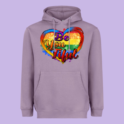 Be You Tiful Heavyweight Hoodie Designed By Zillion Design Studio