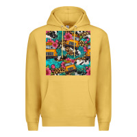 Antique Gold western school bus seamless pattern Premium Hoodie - BundleAndBundleShop