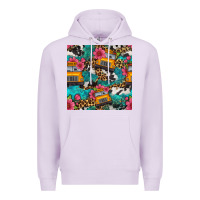 Lilac western school bus seamless pattern Premium Hoodie - BundleAndBundleShop