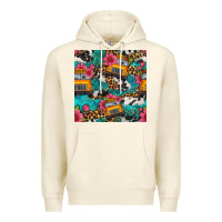 Sandshell western school bus seamless pattern Premium Hoodie - BundleAndBundleShop
