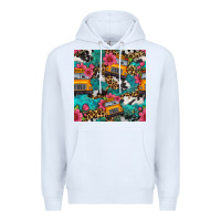 White western school bus seamless pattern Premium Hoodie - BundleAndBundleShop