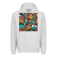 Dove Grey western school bus seamless pattern Premium Hoodie - BundleAndBundleShop