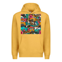Mustard western school bus seamless pattern Premium Hoodie - BundleAndBundleShop