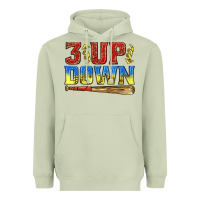 3 Up 3 Down Softball Heavyweight Hoodie | Teevron