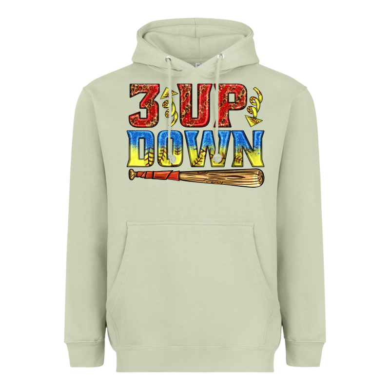 3 Up 3 Down Softball Heavyweight Hoodie by texasbilliewilder | Teevron