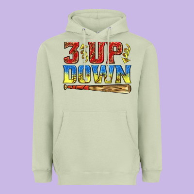 Heavyweight Hoodie 3 up 3 down softball