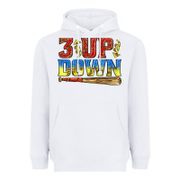White 3 up 3 down softball Heavyweight Hoodie - texasbilliewilder
