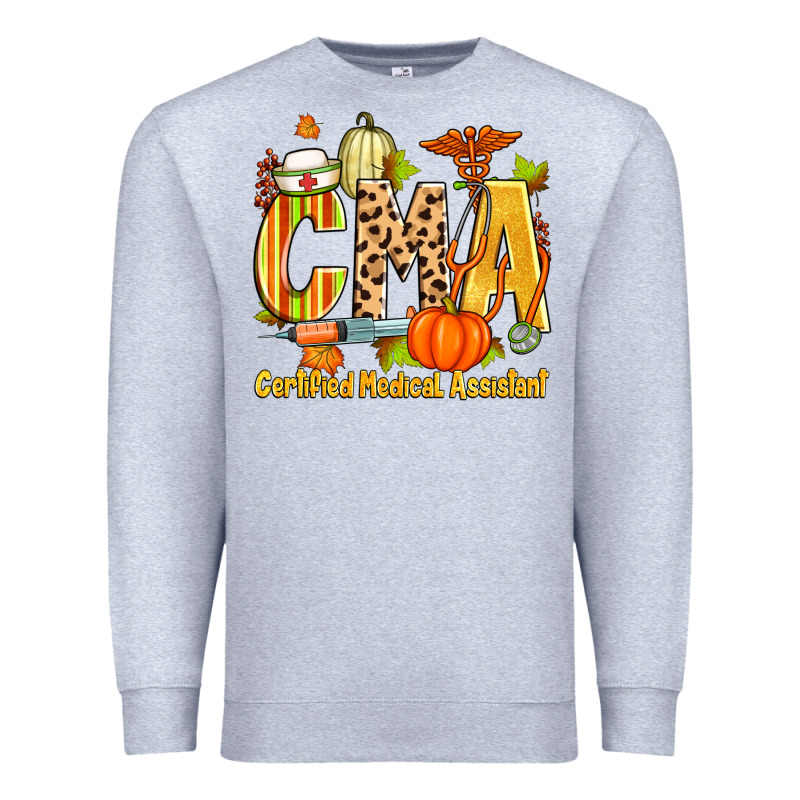 Fall Cma Certified Medical Assistant Premium Sweatshirt by Zillion Design Studio | Teevron