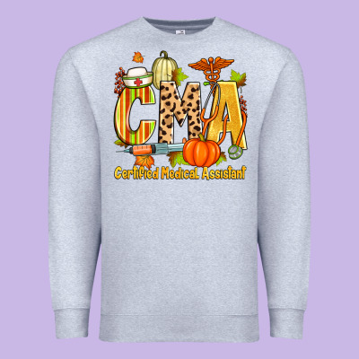 Fall Cma Certified Medical Assistant Premium Sweatshirt Designed By Zillion Design Studio
