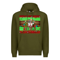 Army Green feliz navidad spanish christmas santa tumbler Premium Hoodie - Jasminsmagicworld