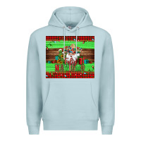 Blue Mist feliz navidad spanish christmas santa tumbler Premium Hoodie - Jasminsmagicworld
