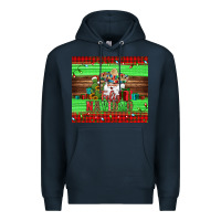 Navy feliz navidad spanish christmas santa tumbler Premium Hoodie - Jasminsmagicworld