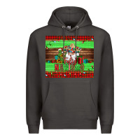 Feliz Navidad Spanish Christmas Santa Tumbler Premium Hoodie | Teevron