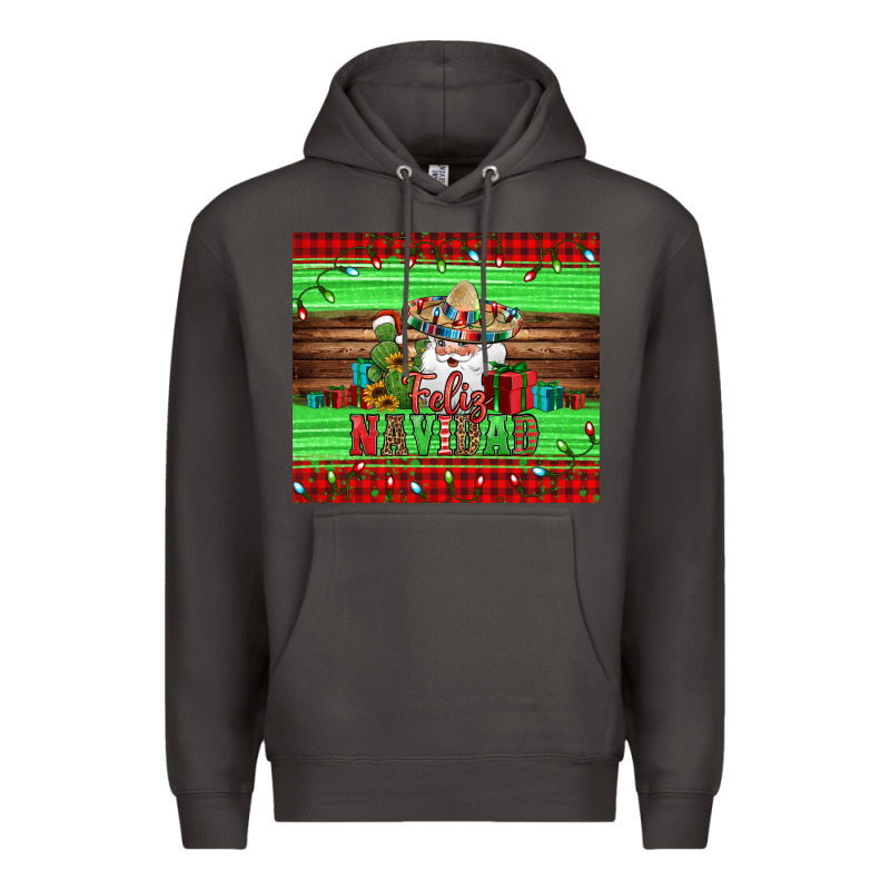 Feliz Navidad Spanish Christmas Santa Tumbler Premium Hoodie by Jasminsmagicworld | Teevron