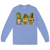 Colony Blue sunflower gnomies Long Sleeve Tee - BarkalooDesign