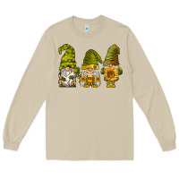 Mushroom sunflower gnomies Long Sleeve Tee - BarkalooDesign
